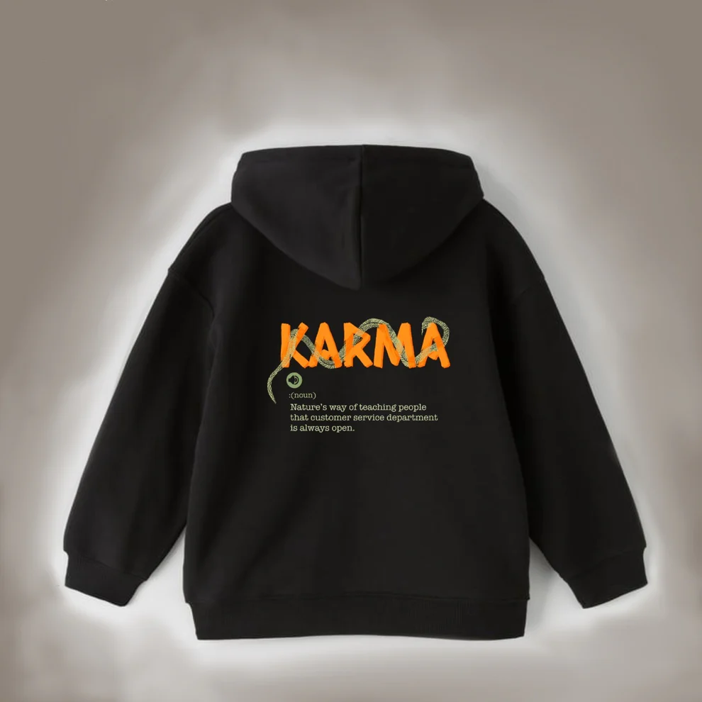 Karma- Black Hoodie