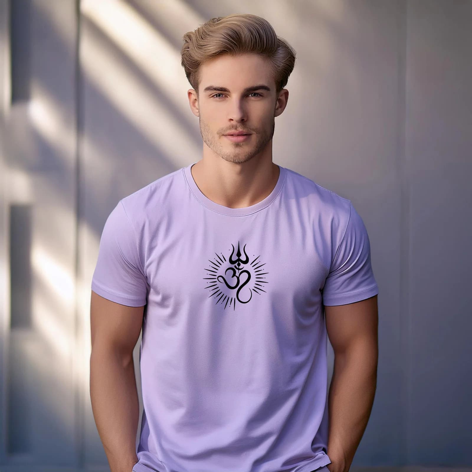 Shiva – Om Trishulam | Pure Bio-washed cotton Regular Fit T-shirt