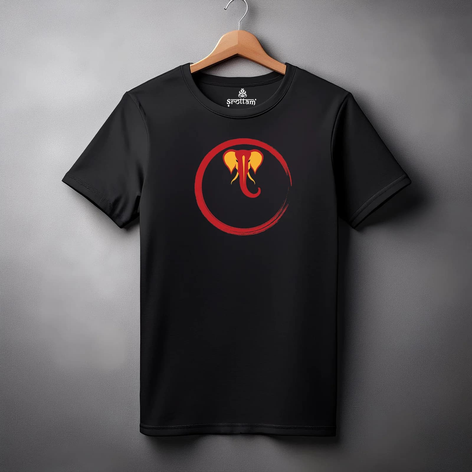 Ganpati – Gajananam | Premium Bio-washed Regular Fit T-shirt