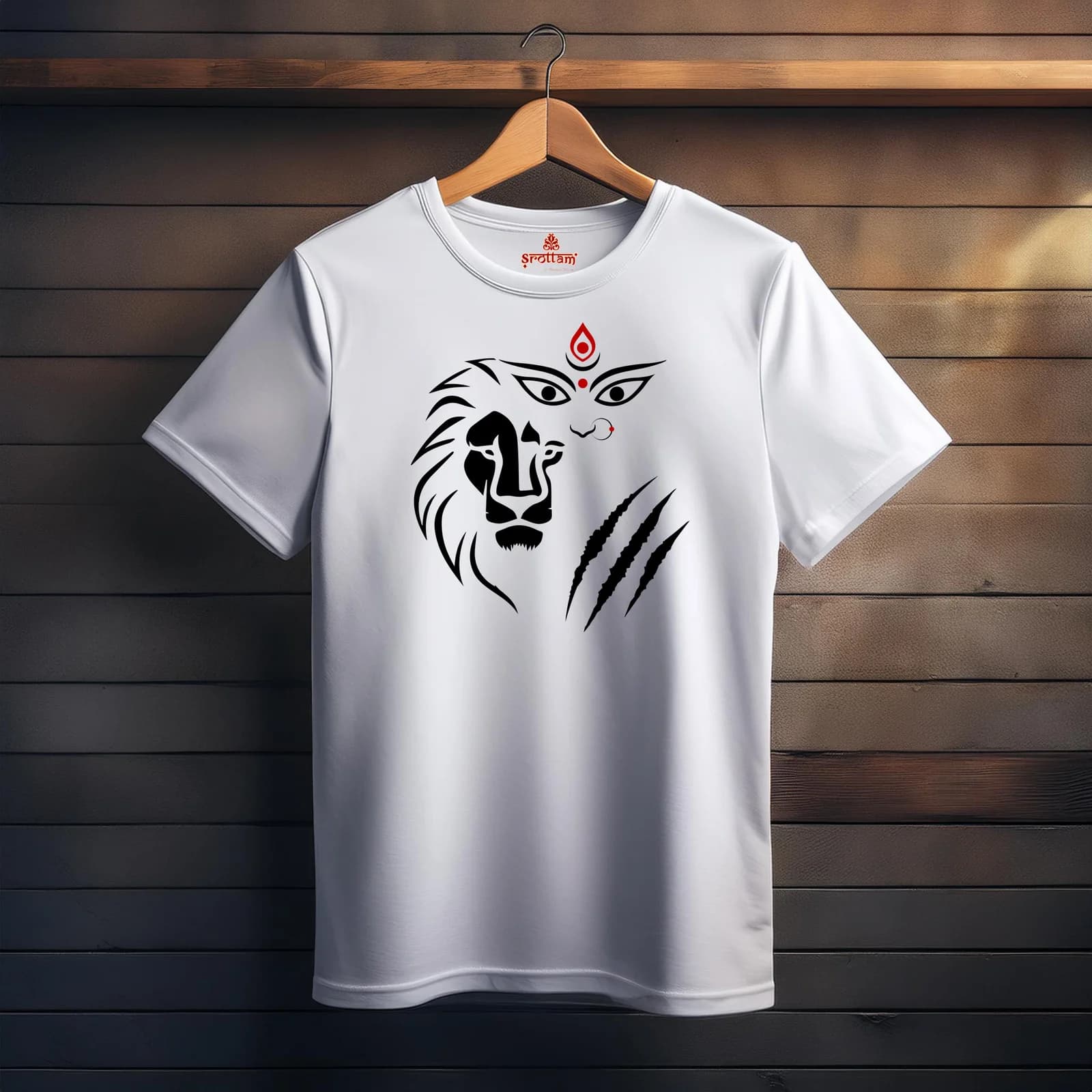 Shakti – The Lion Heart | Regular Fit Premium Bio-Washed Cotton T-shirt