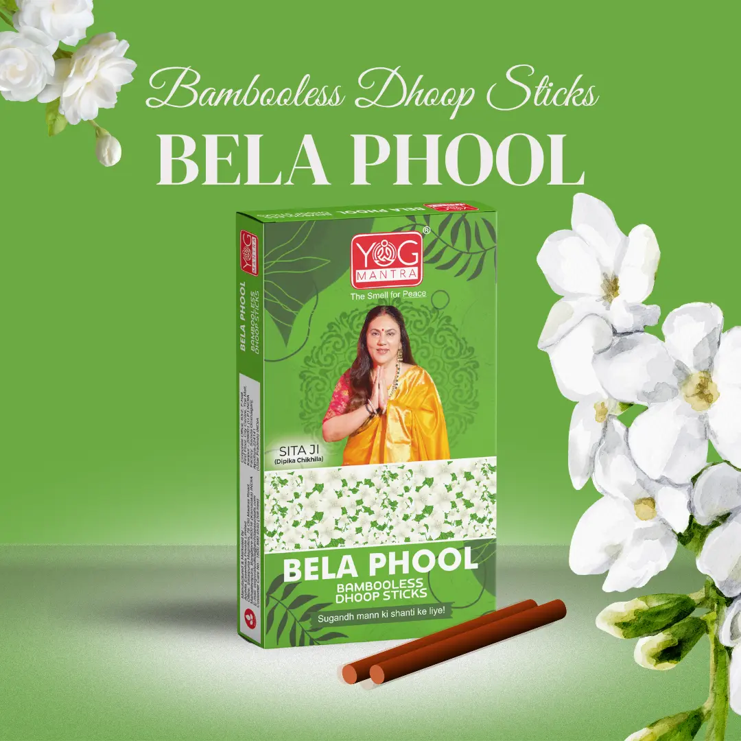 Yog Mantra Dhoopsticks Bela Phool -(pack of 12 )