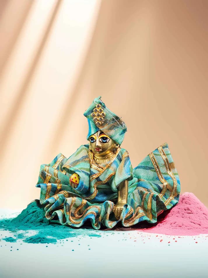 Rangila Kesari Dhoti Kurta For Thakurji