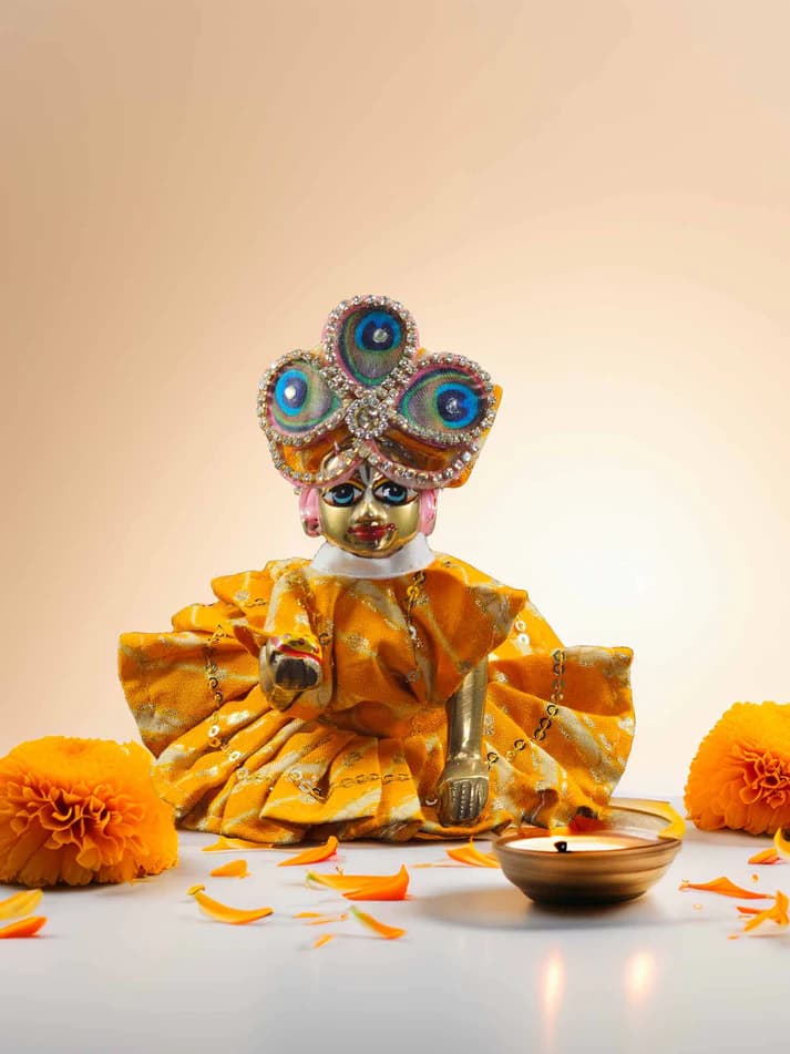 Pehla Janm Milan Dhoti Kurta Set For Laddu Gopal Ji
