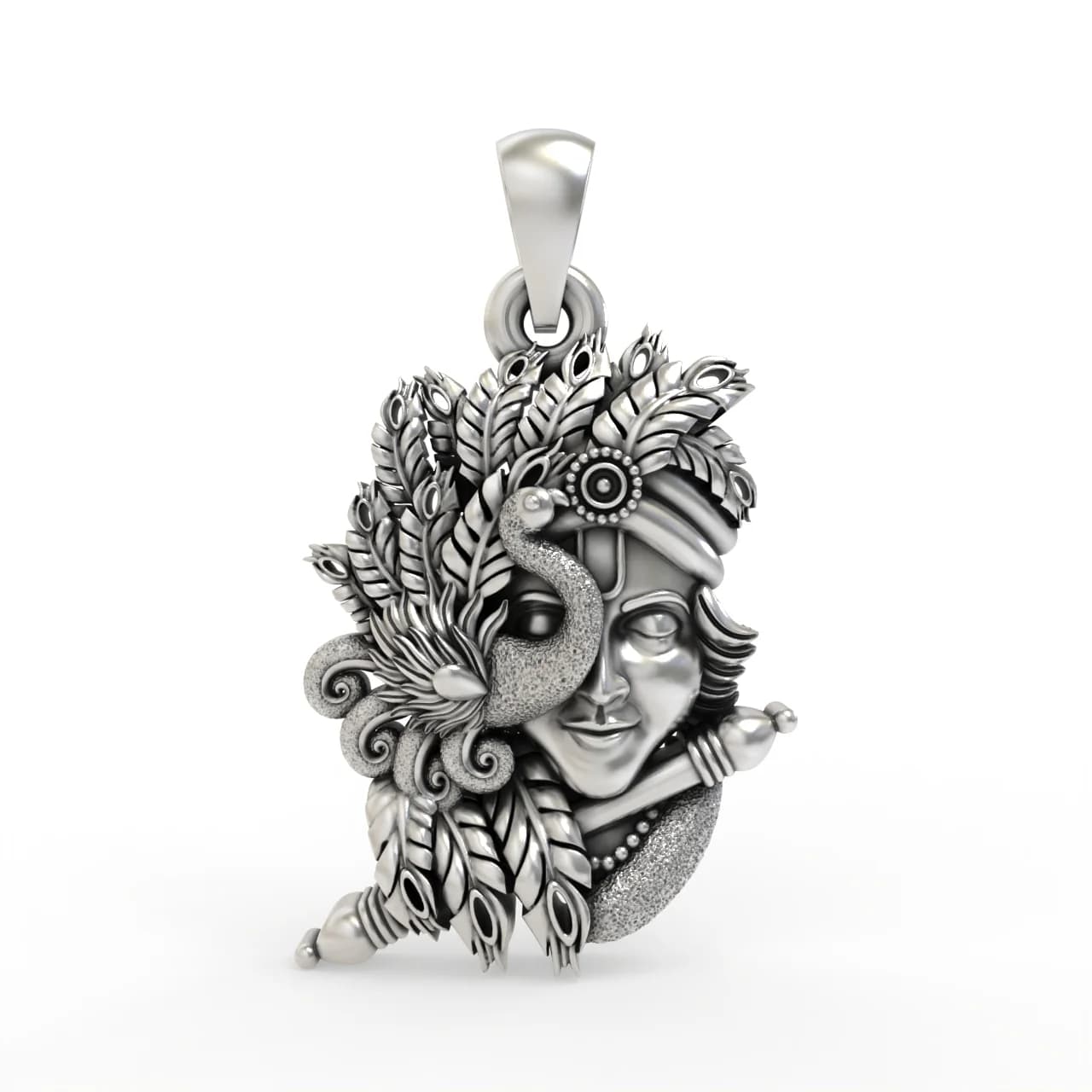 Krishna Pendant for Babies & Small Kids – 925 Sterling Silver Mini Pendant Necklace
