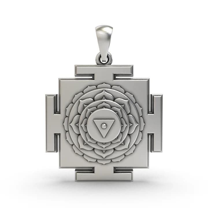 925 Silver Matangi Yantra Pendant – Sacred Symbol for Wisdom, Creativity & Powerful Communication