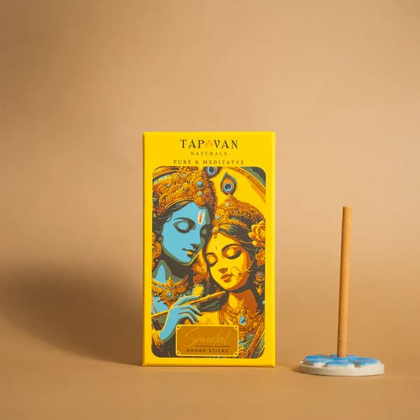 Pure Sandal Luxury Bambooless Dhoop Sticks, Deep meditation ( Pack of 2 )