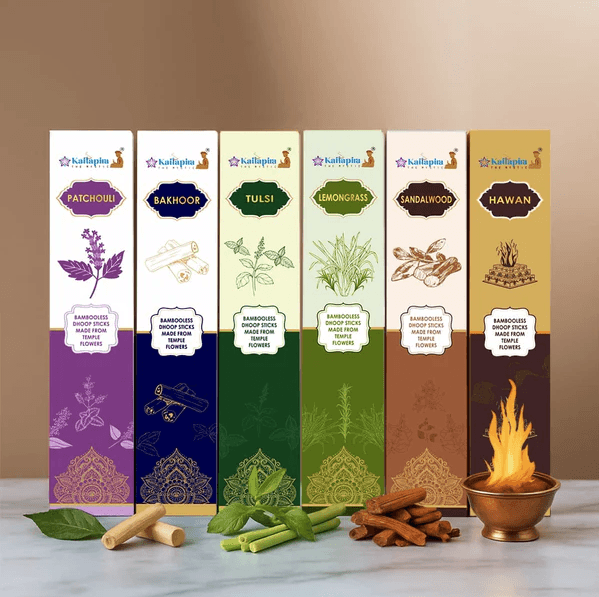 Kailapira Aromatherapy Series Incense Sticks – Pack of 6 – Premium Dhoop Batti, Incense Sticks