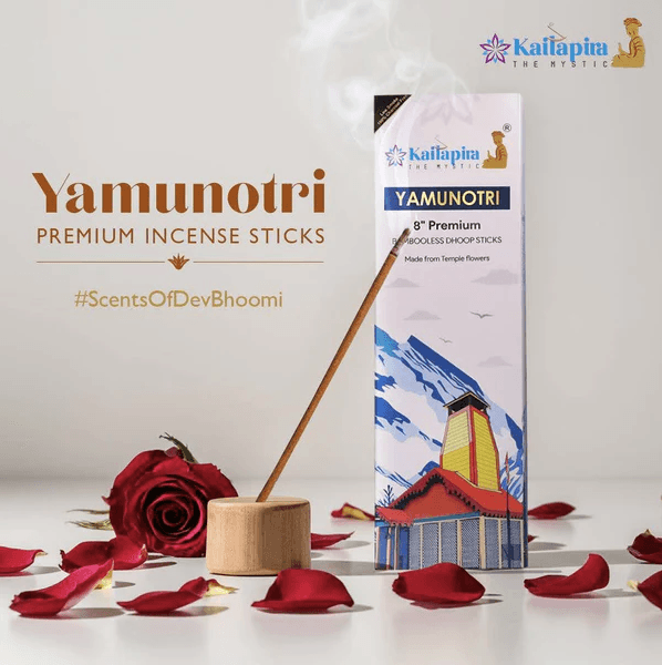 Yamunotri 8″ Premium Dhoop Batti, Incense Sticks (Pack of 2 ) 40 Sticks each