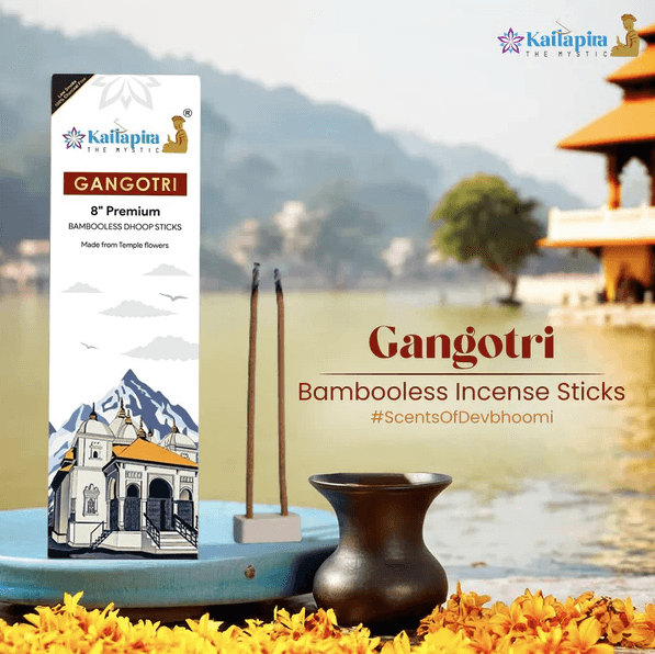 Gangotri 8″ Premium Dhoop Batti, Incense Sticks (Pack of 2 ) 40 Sticks each