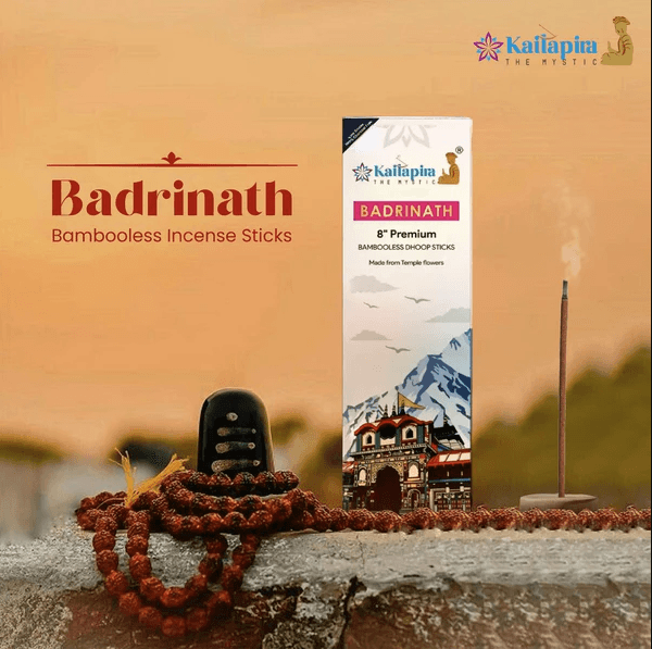 Badrinath 8” Premium Dhoop Batti, incense sticks ( Pack of 2 ) 40 sticks each
