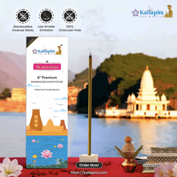 Alaknanda 8″ Premium Dhoop Batti, Incense Sticks (Pack of 2 ) 20 Sticks each