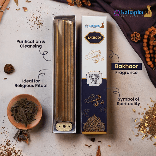 Kailpira Bakhoor Incense Sticks – 8” Premium Dhoop Batti, Incense Sticks (Pack of 2)- 20 each
