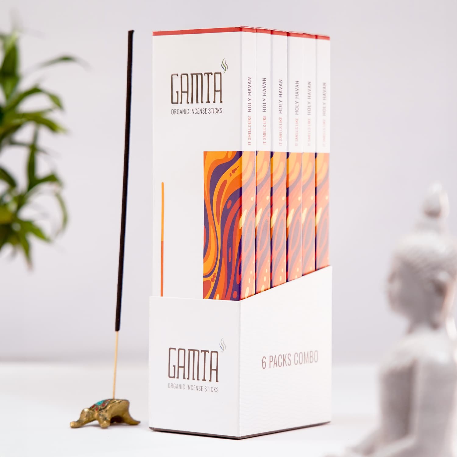 Gamta Holy Havan Incense Sticks – 6 Pack Combo