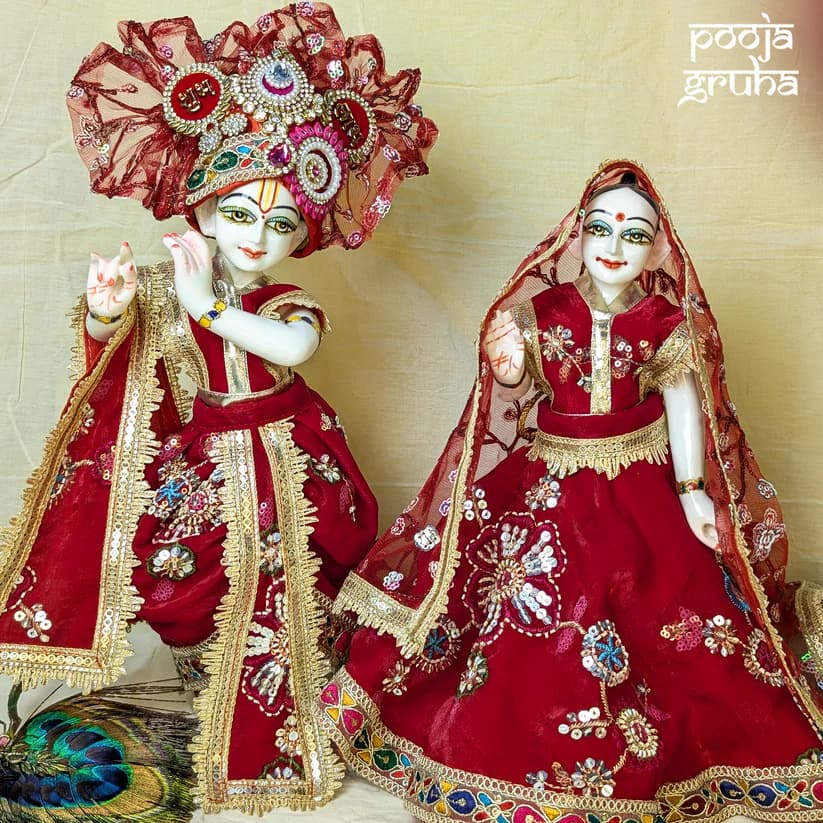 Shringarini Radha Krishna Ji Dress Set