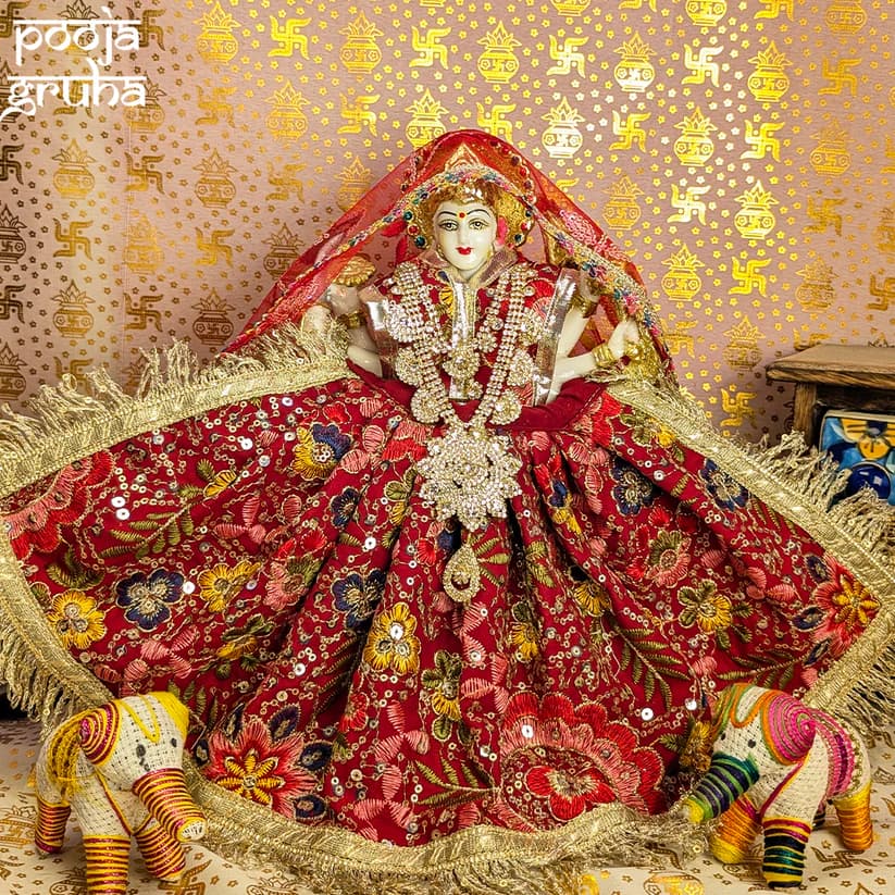 RaktaPushpa Mata Rani Lehenga Set