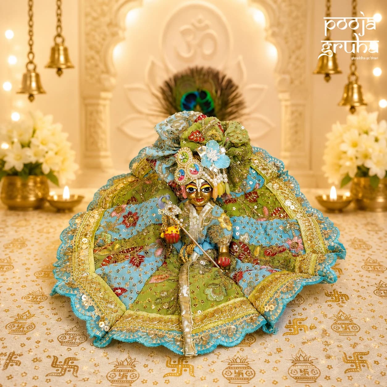 Vrindavan Hariyali Radha Rani / Laddu Gopal Dress