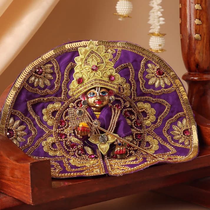 Divya Raas Purple Laddu Gopal Poshak