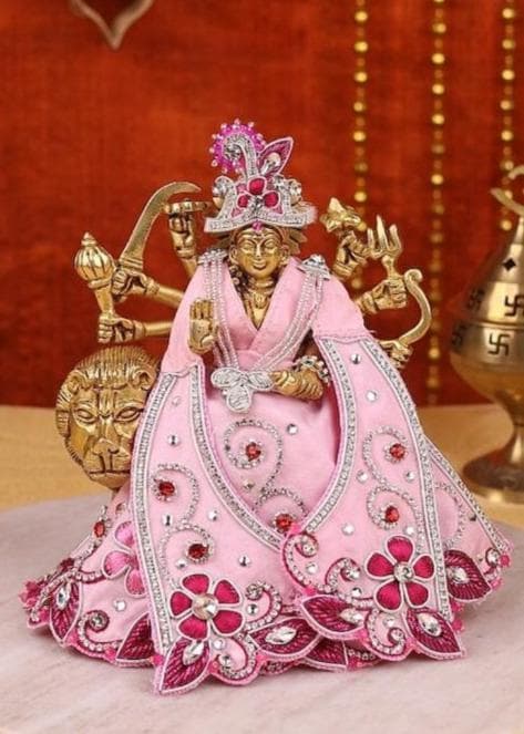 Pushp Mala Pink Lehenga Patka