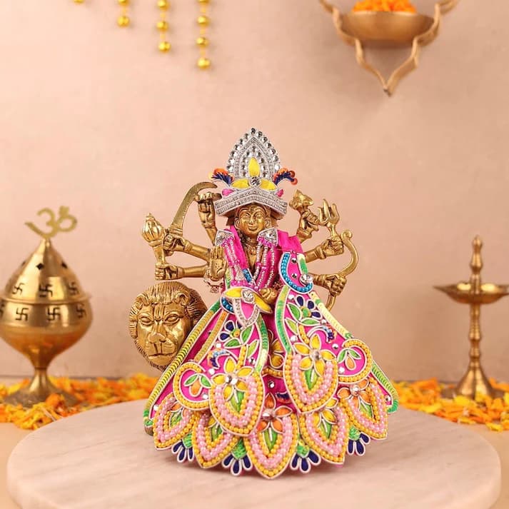Indradhanu Magenta Lehenga Patka