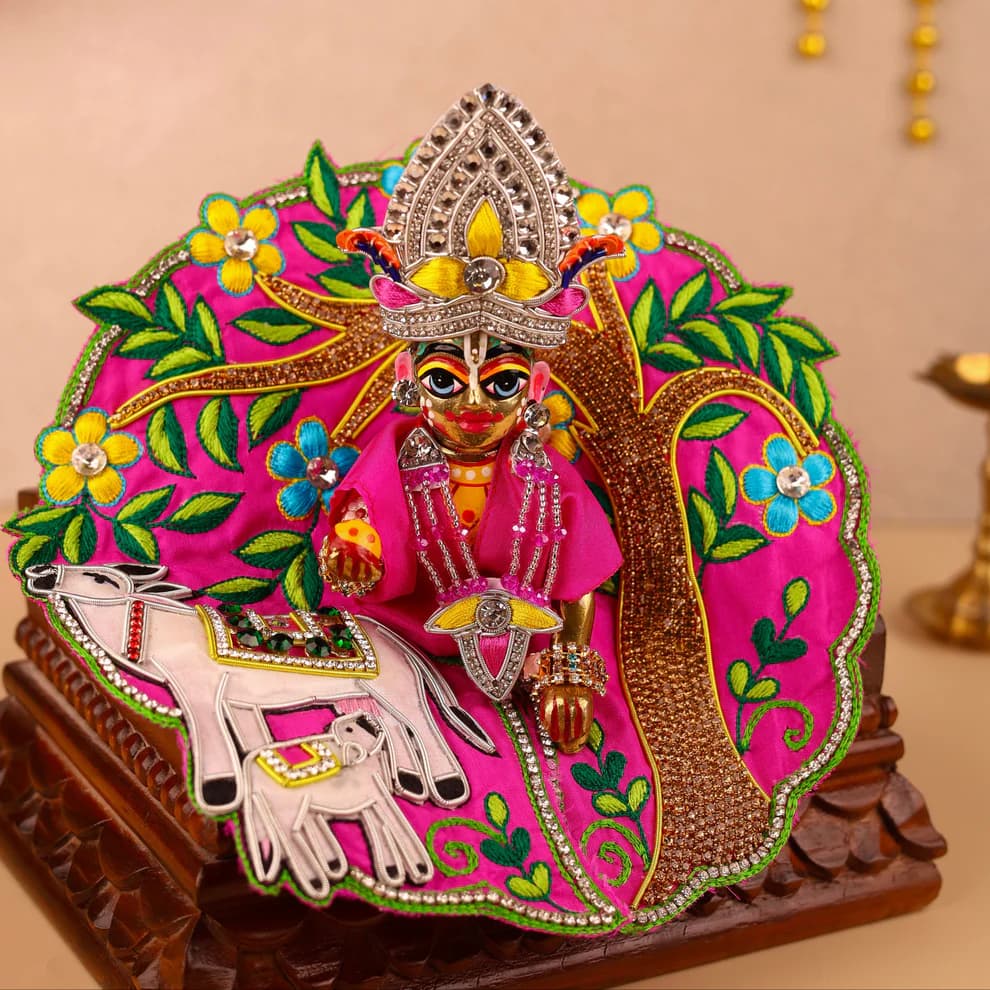 Gau Kripa Magenta Laddu Gopal Poshak