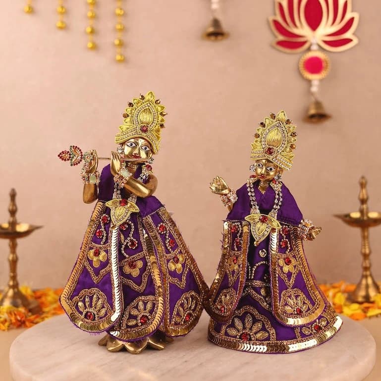 Divya Raas Purple Lehenga Dhoti with Patka