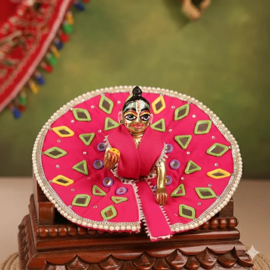 Madhuro Magenta Laddu Gopal Poshak