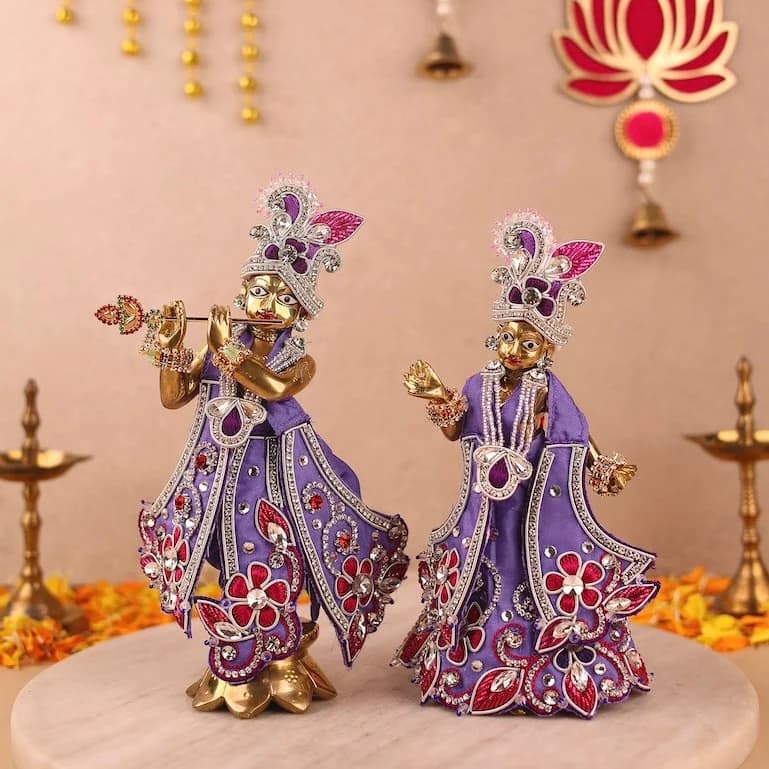 Pushp Mala Lavender Lehenga Dhoti with Patka