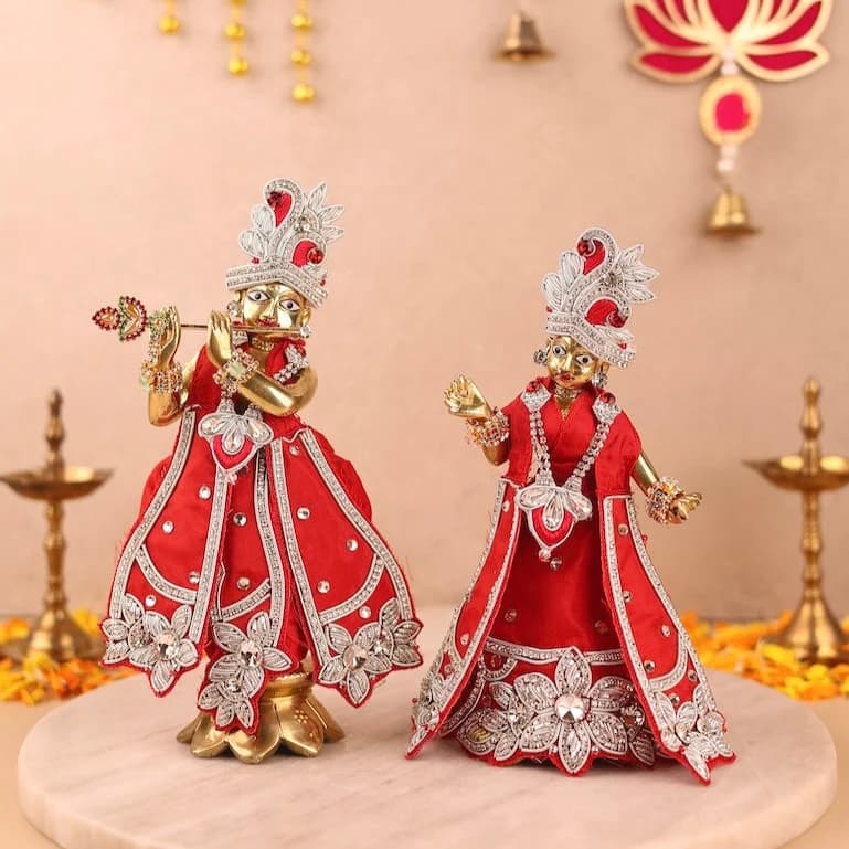 Saawan Sugandh Red Lehenga Dhoti with Patka